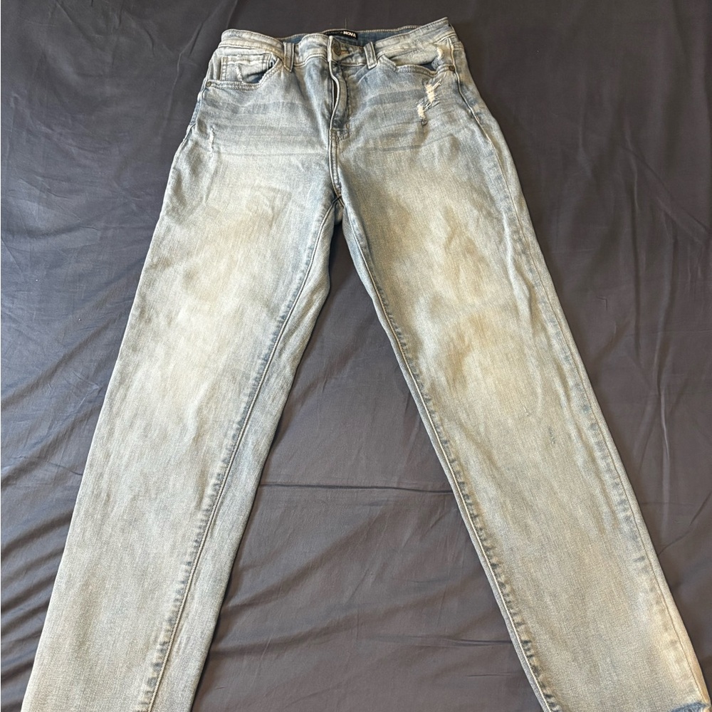 Fashion Nova High Waist  Light Blue Jeans Sz 9